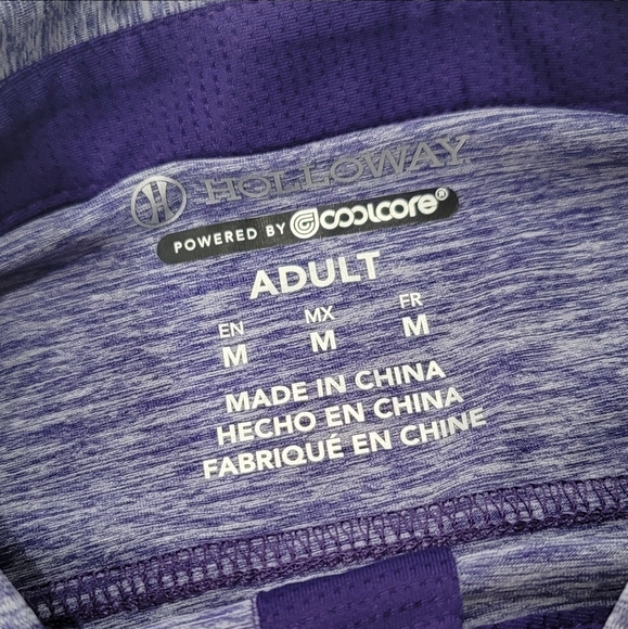 HOLLOWAY Polo Shirt Mens Sz M, Blue Dry-Excel Collared Short Sleeve Golf Outdoor - Picture 14 of 16